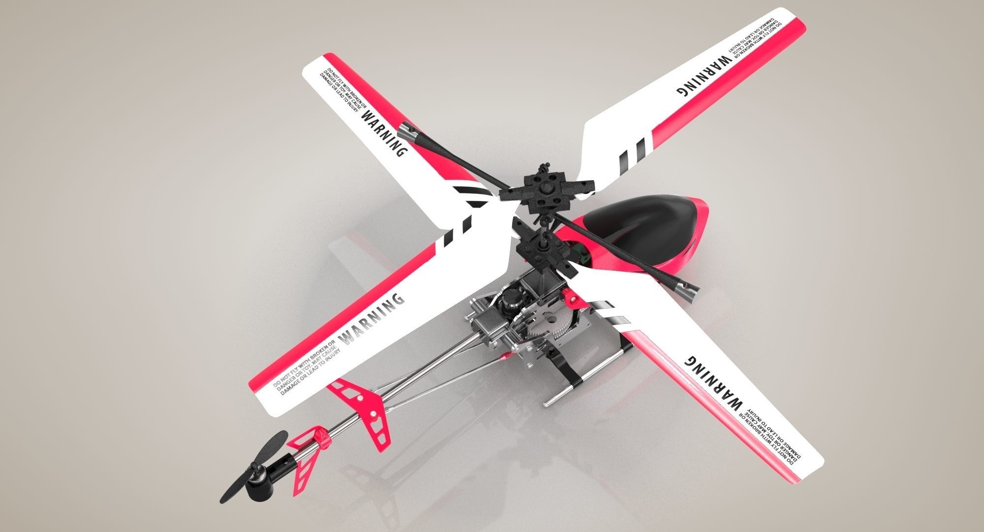 Helicopter Toy 3D model_1