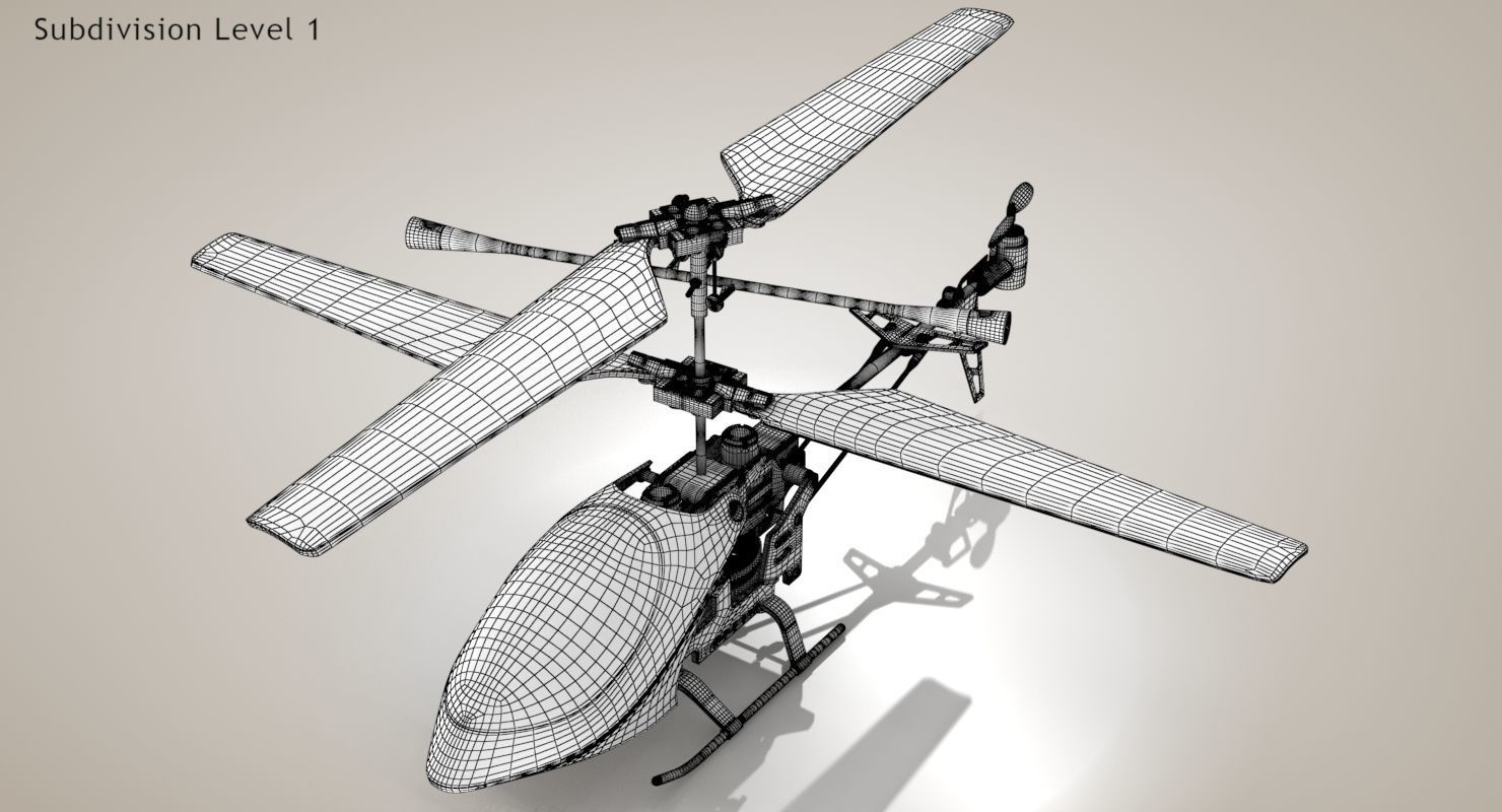 Helicopter Toy 3D model_25