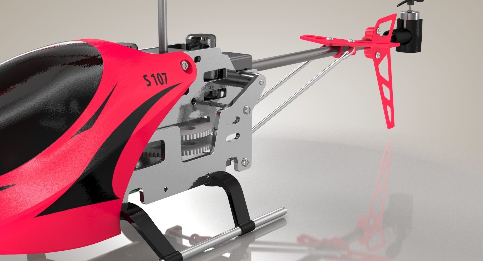 Helicopter Toy 3D model_6