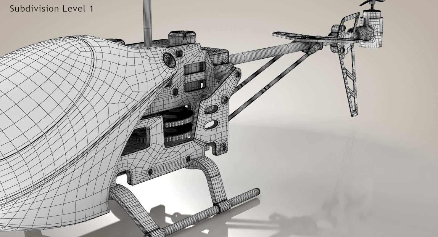 Helicopter Toy 3D model_28