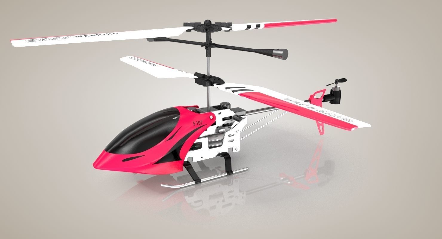 Helicopter Toy 3D model_8