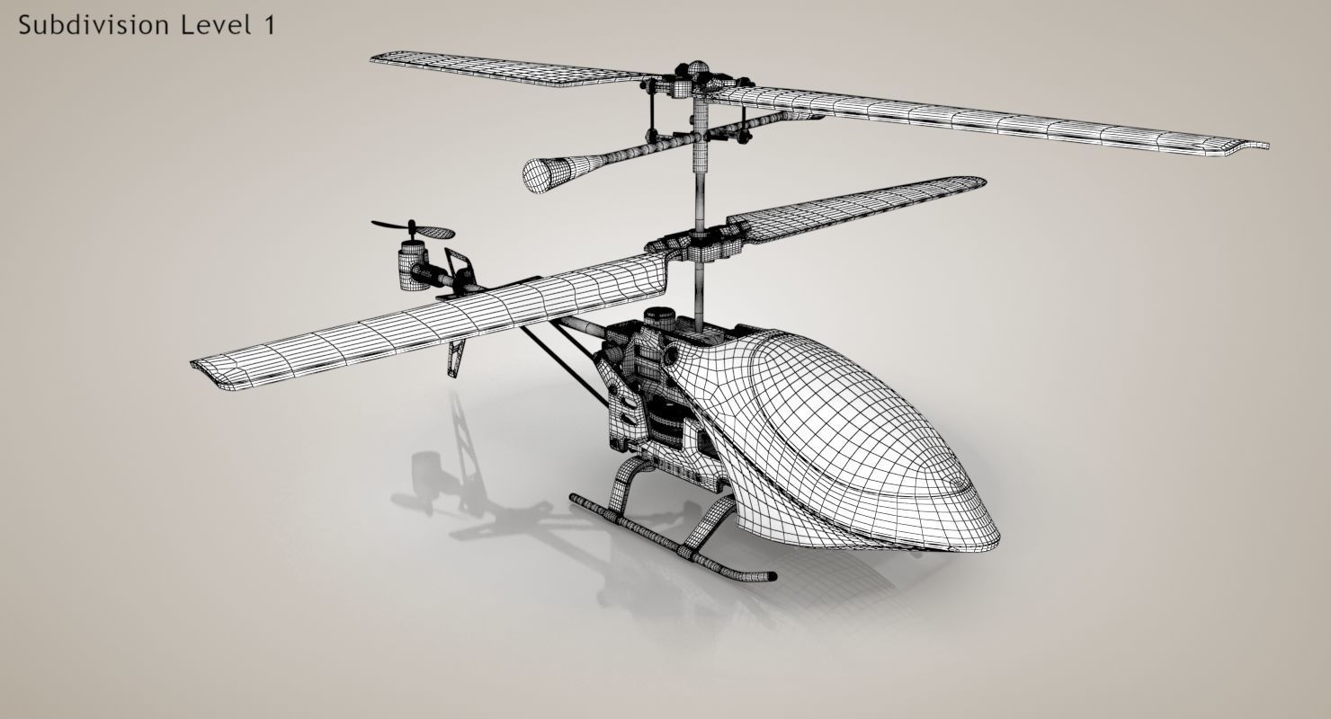Helicopter Toy 3D model_16