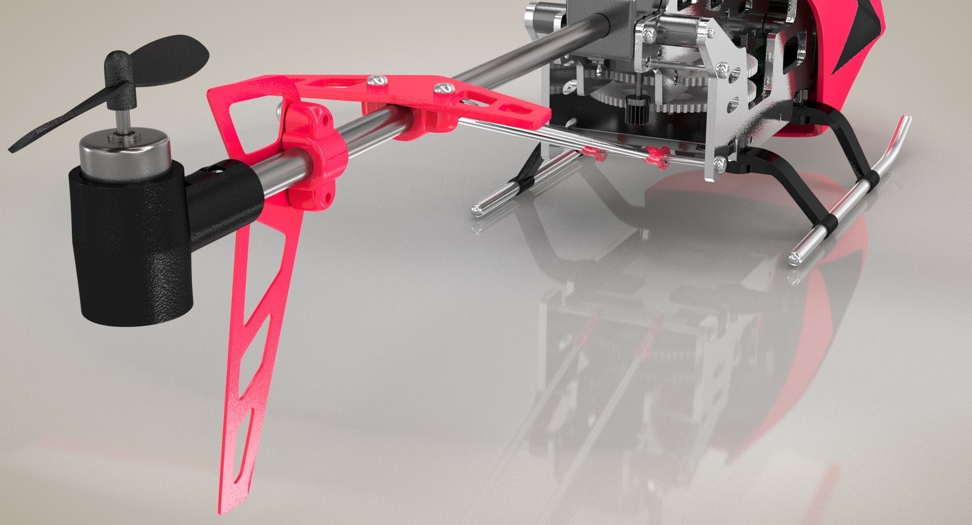 Helicopter Toy 3D model_7