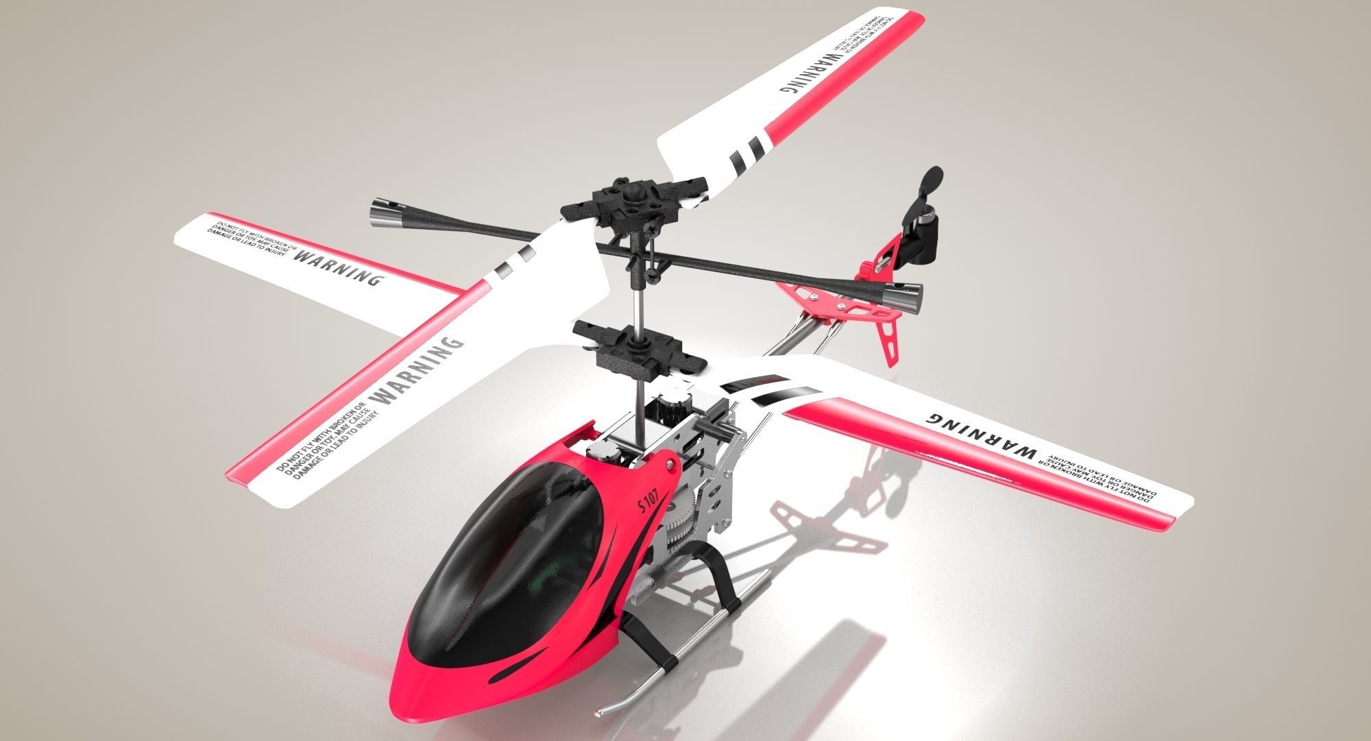 Helicopter Toy 3D model_3