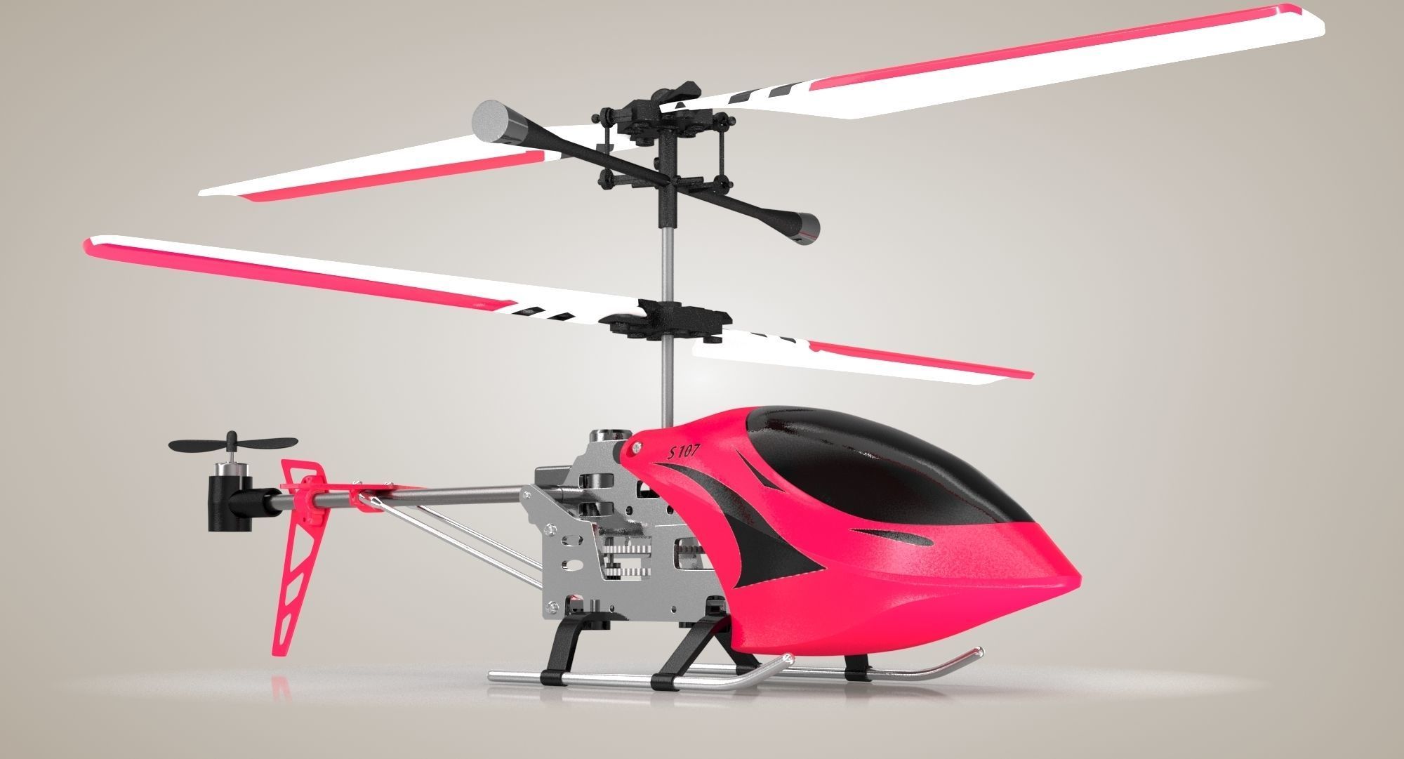 Helicopter Toy 3D model_5