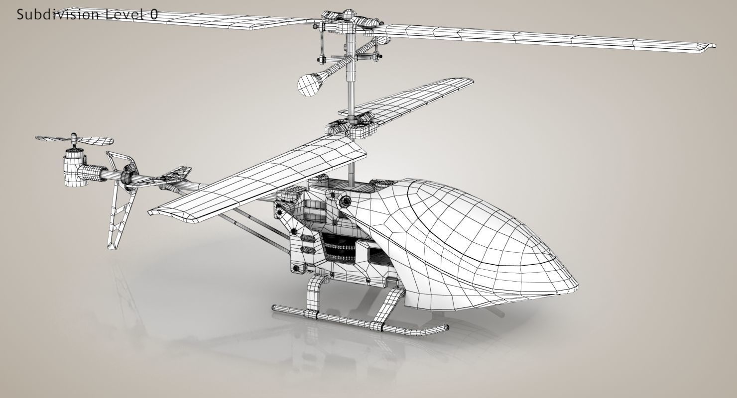 Helicopter Toy 3D model_15