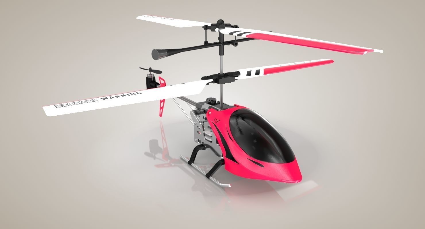 Helicopter Toy 3D model_10