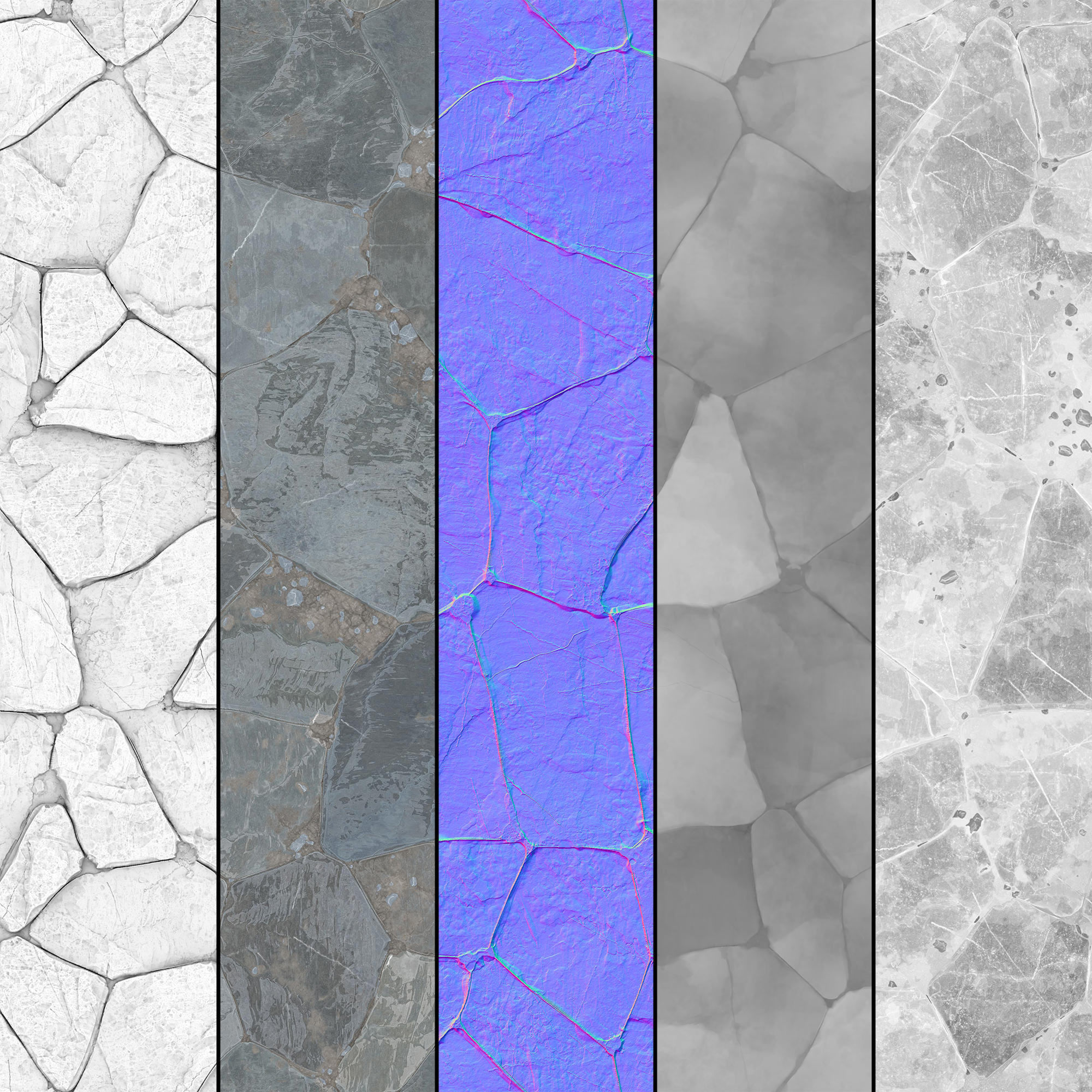 Mrf Pavement Set16 Low-poly 3D model_3