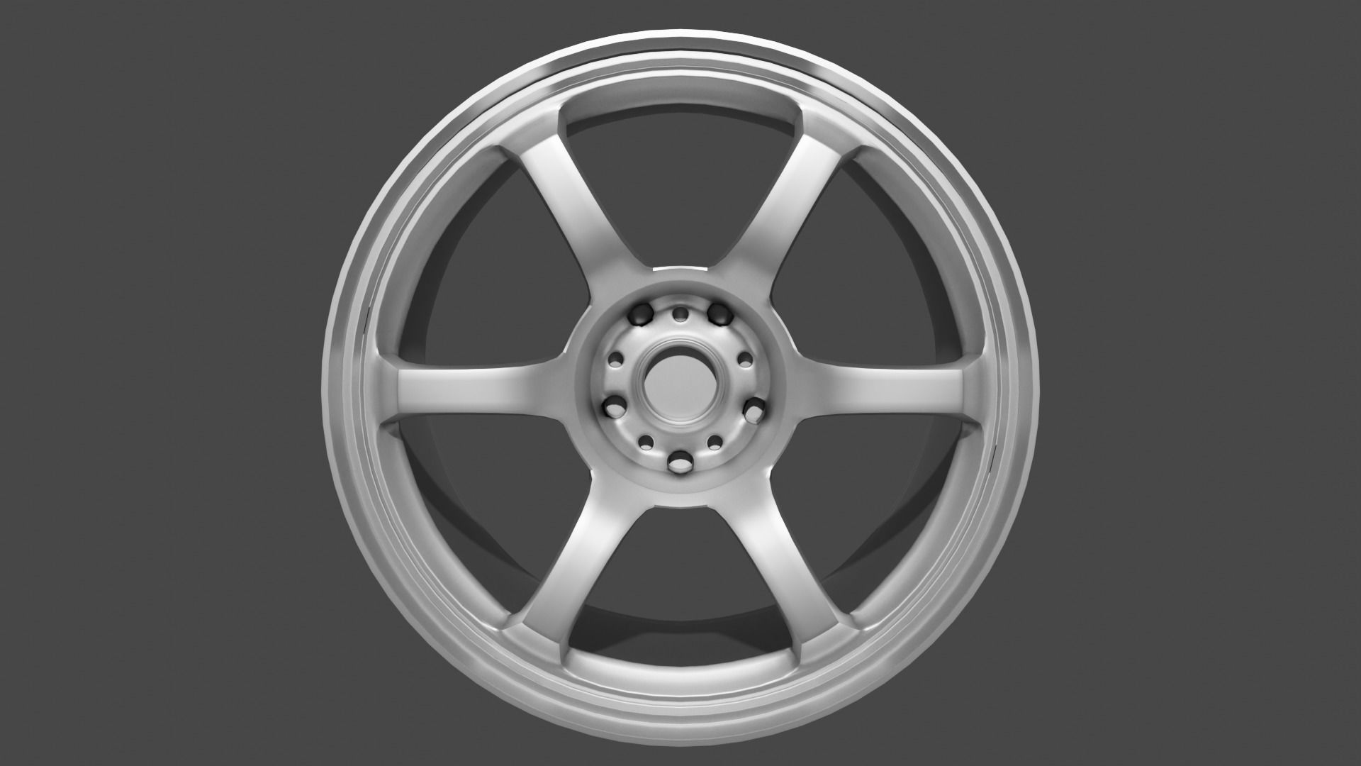 Racing Drift Wheel RAYZ DR57 SpecD MODEL Low-poly 3D model_1