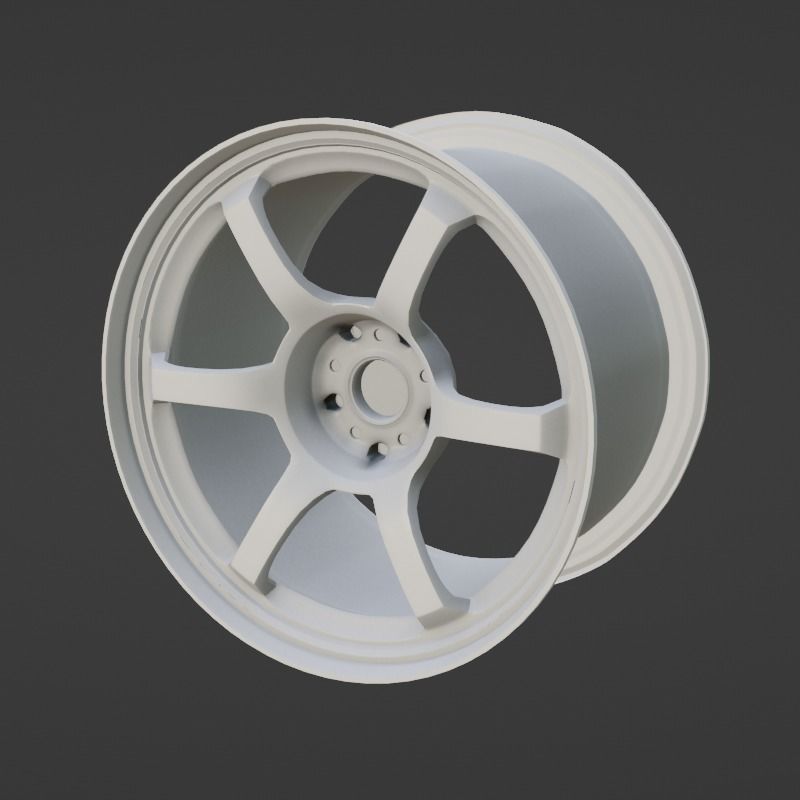 Racing Drift Wheel RAYZ DR57 SpecD MODEL Low-poly 3D model_3