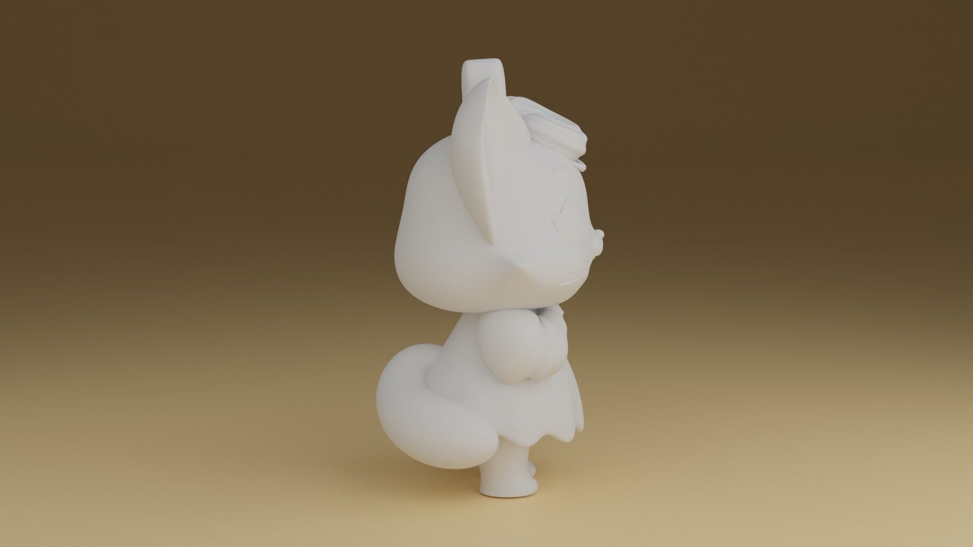 cute cat stl 3d print format 3D print model_3