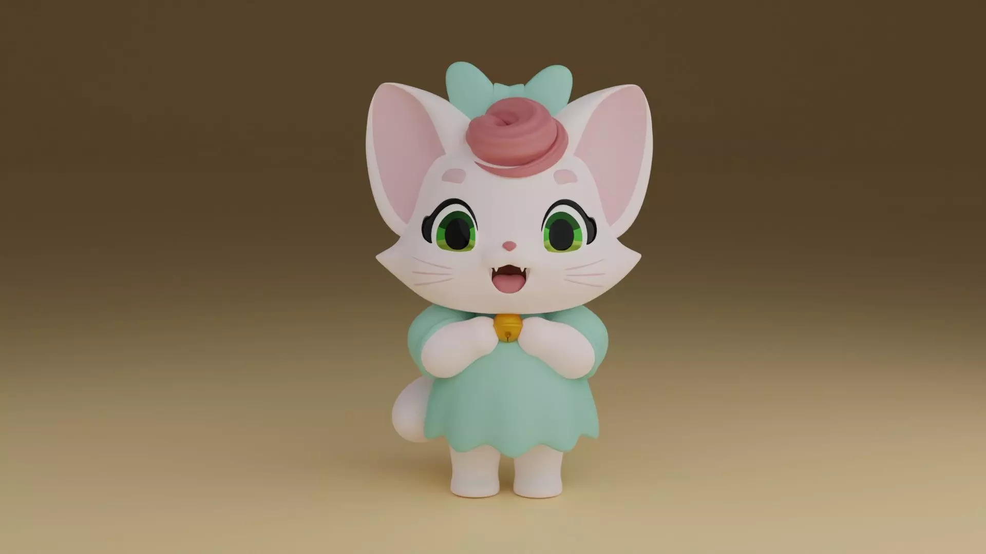 cute cat stl 3d print format 3D print model_0