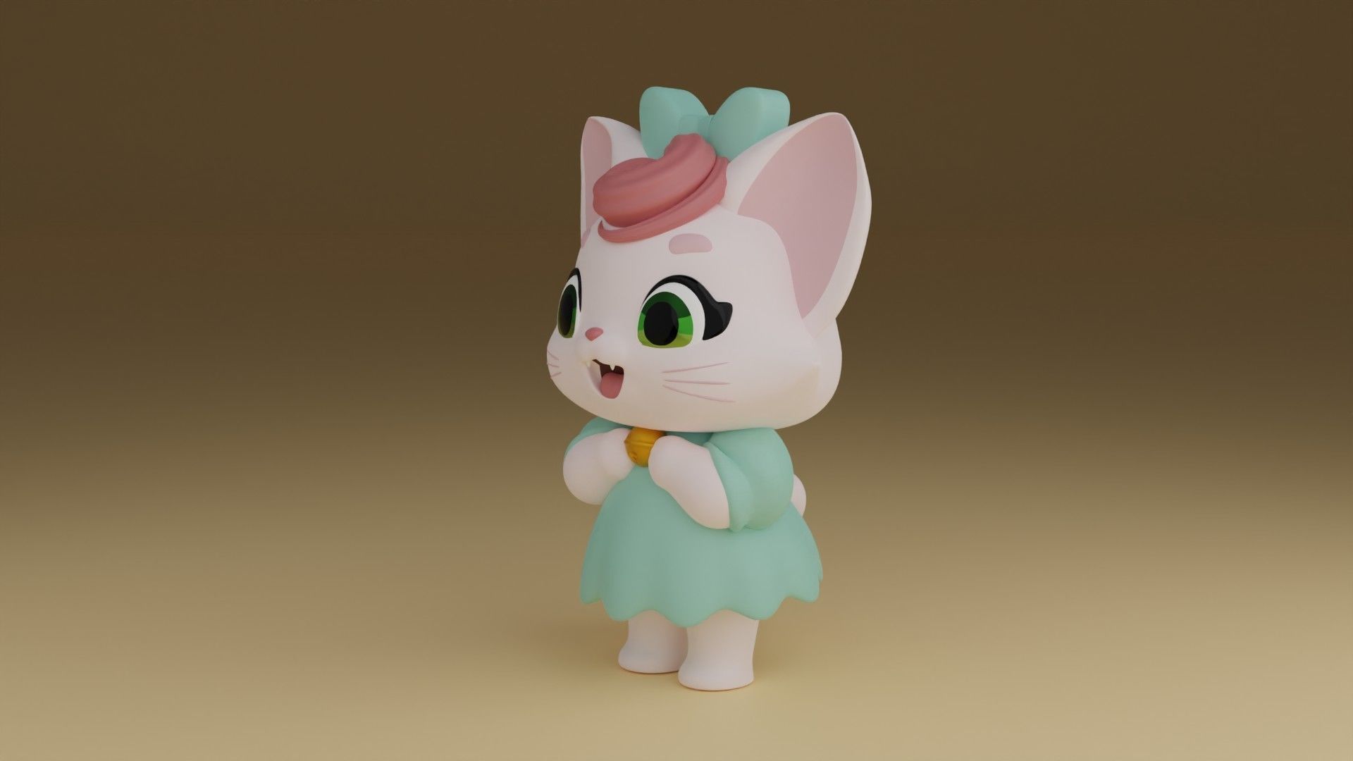 cute cat stl 3d print format 3D print model_13