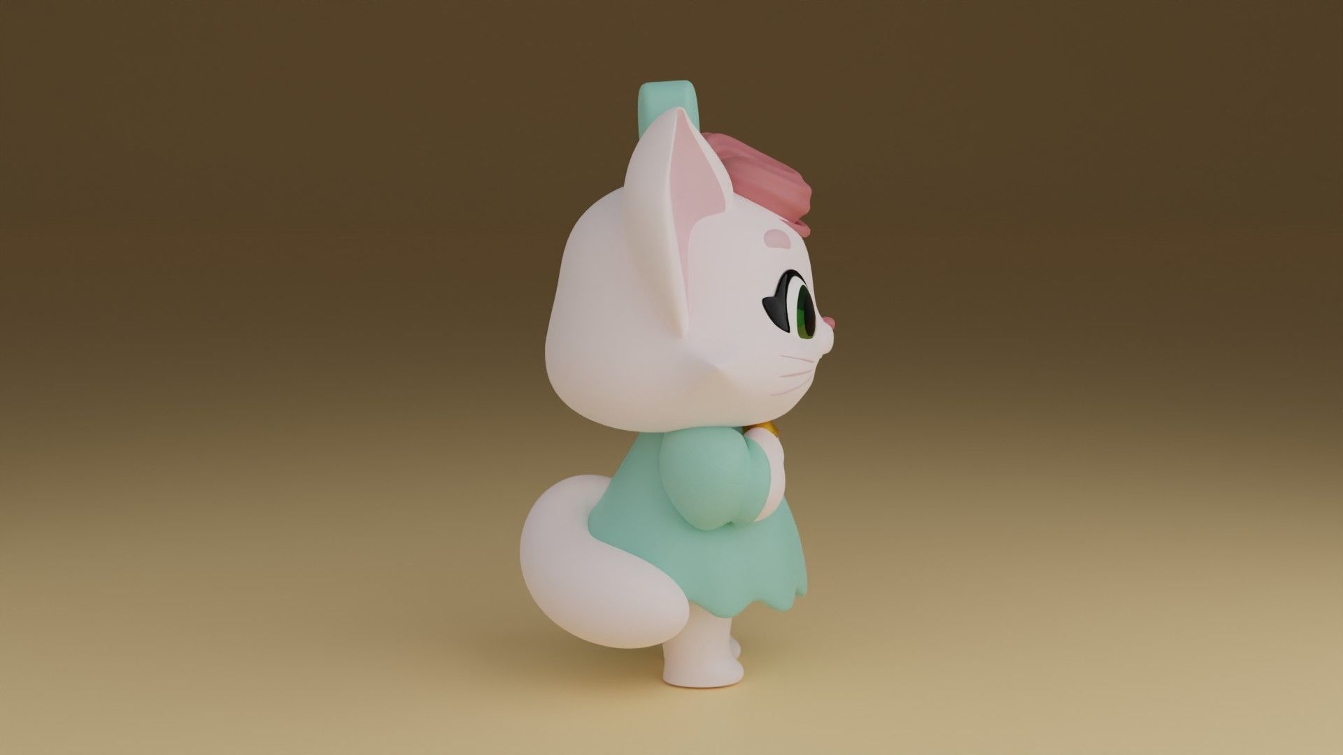 cute cat stl 3d print format 3D print model_8