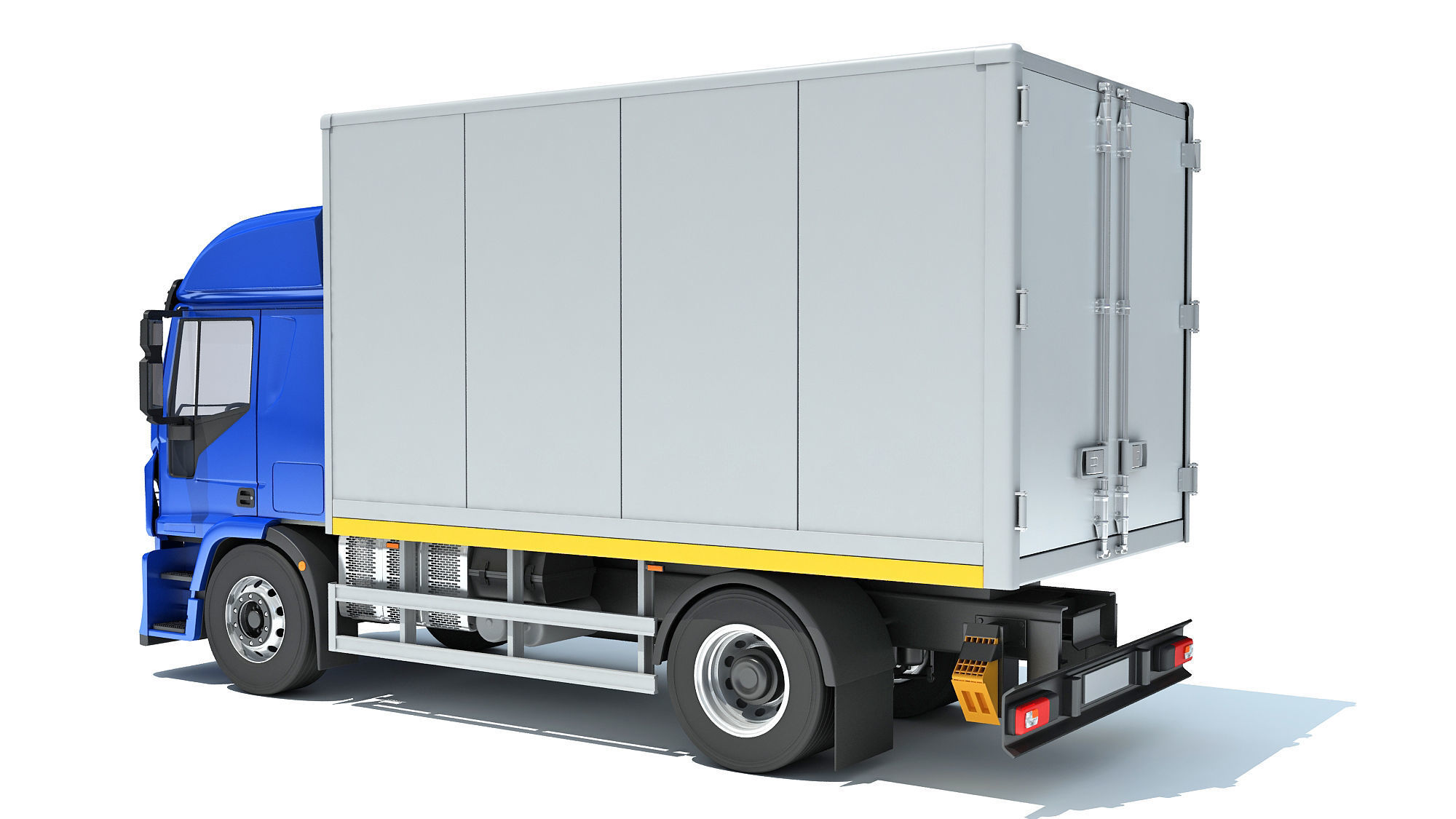 Transporter Box Truck 3D model_2