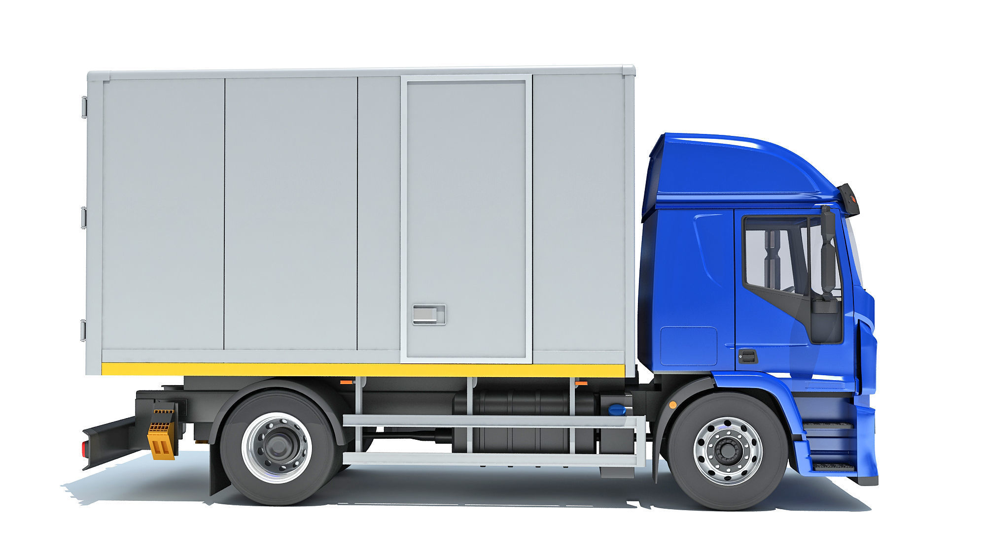 Transporter Box Truck 3D model_6