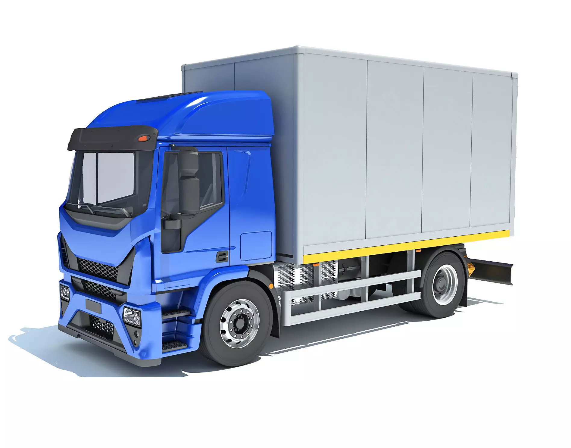 Transporter Box Truck 3D model_0