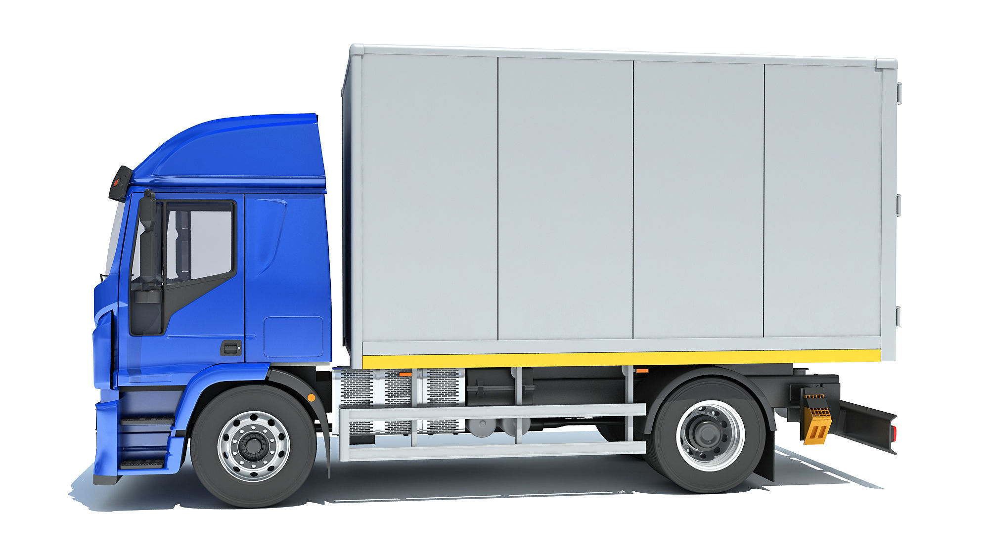 Transporter Box Truck 3D model_1