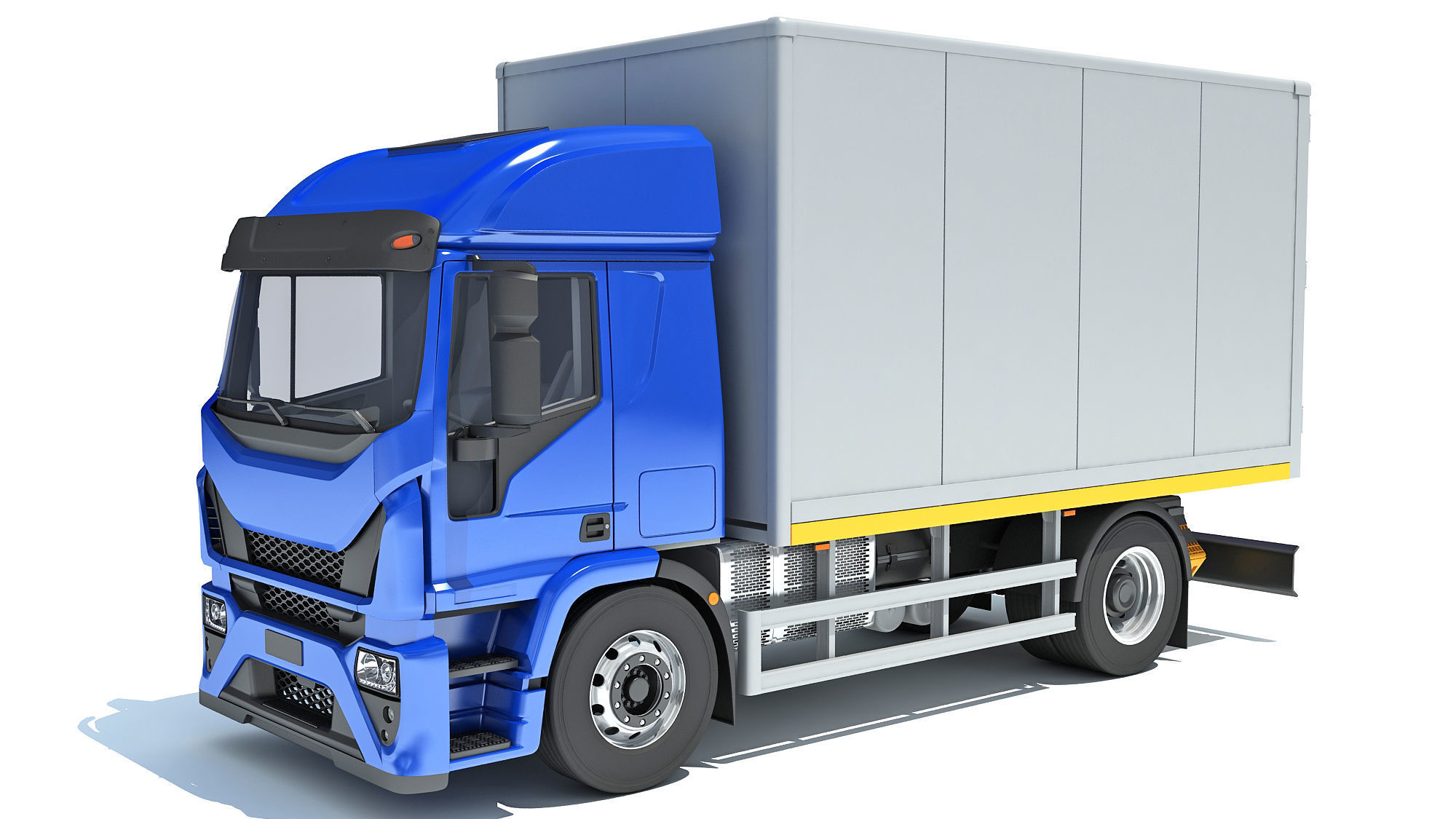 Transporter Box Truck 3D model_8