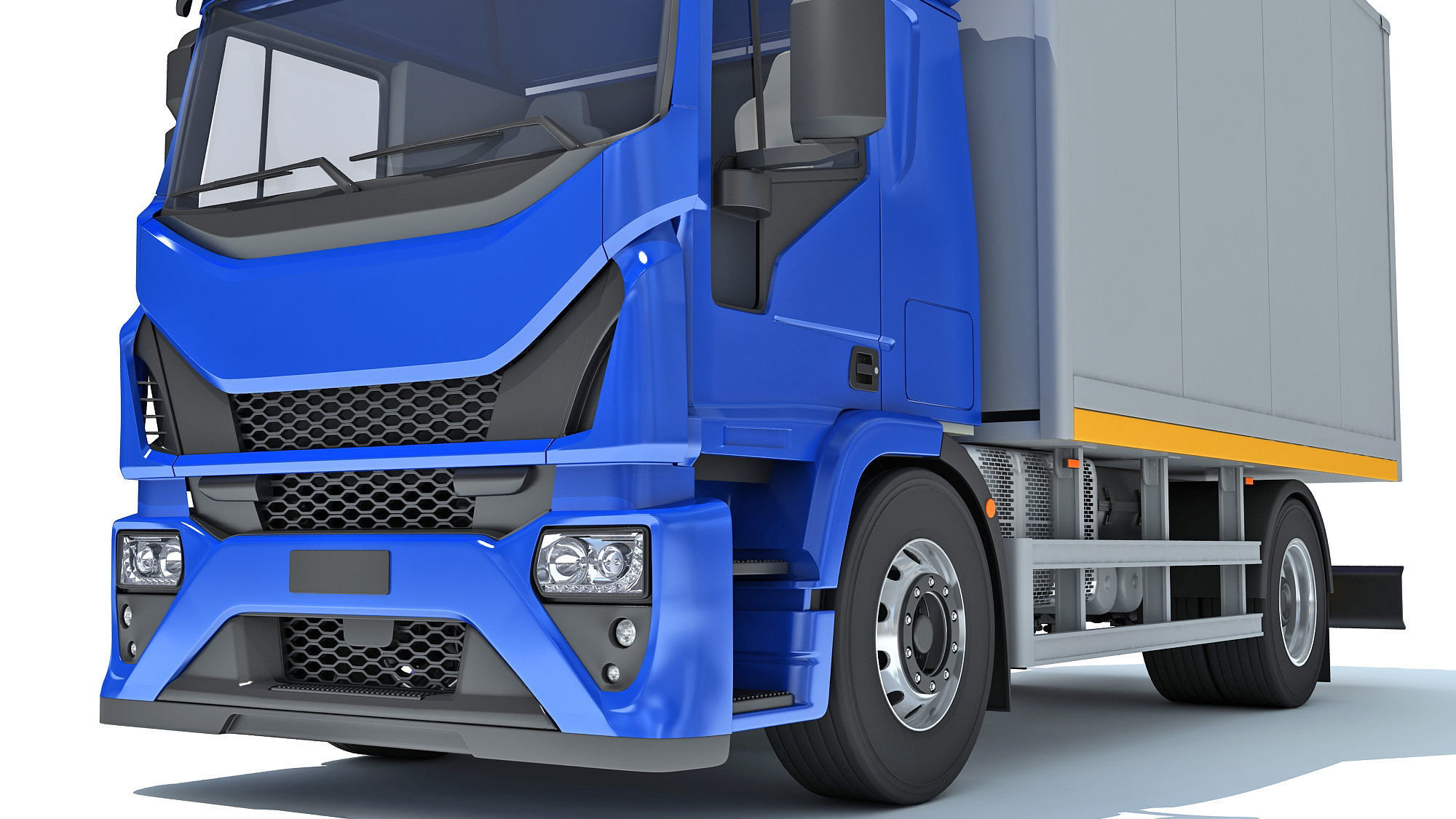 Transporter Box Truck 3D model_13