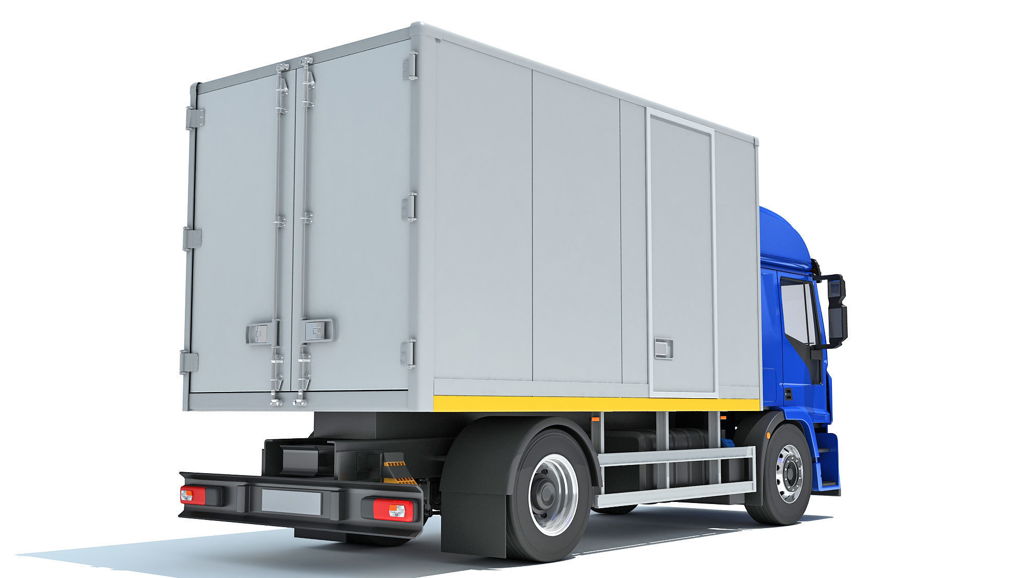 Transporter Box Truck 3D model_5