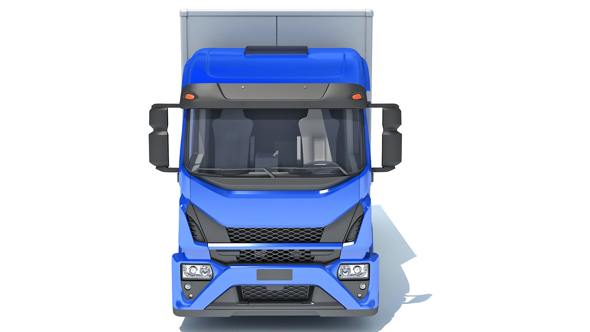 Transporter Box Truck 3D model_10
