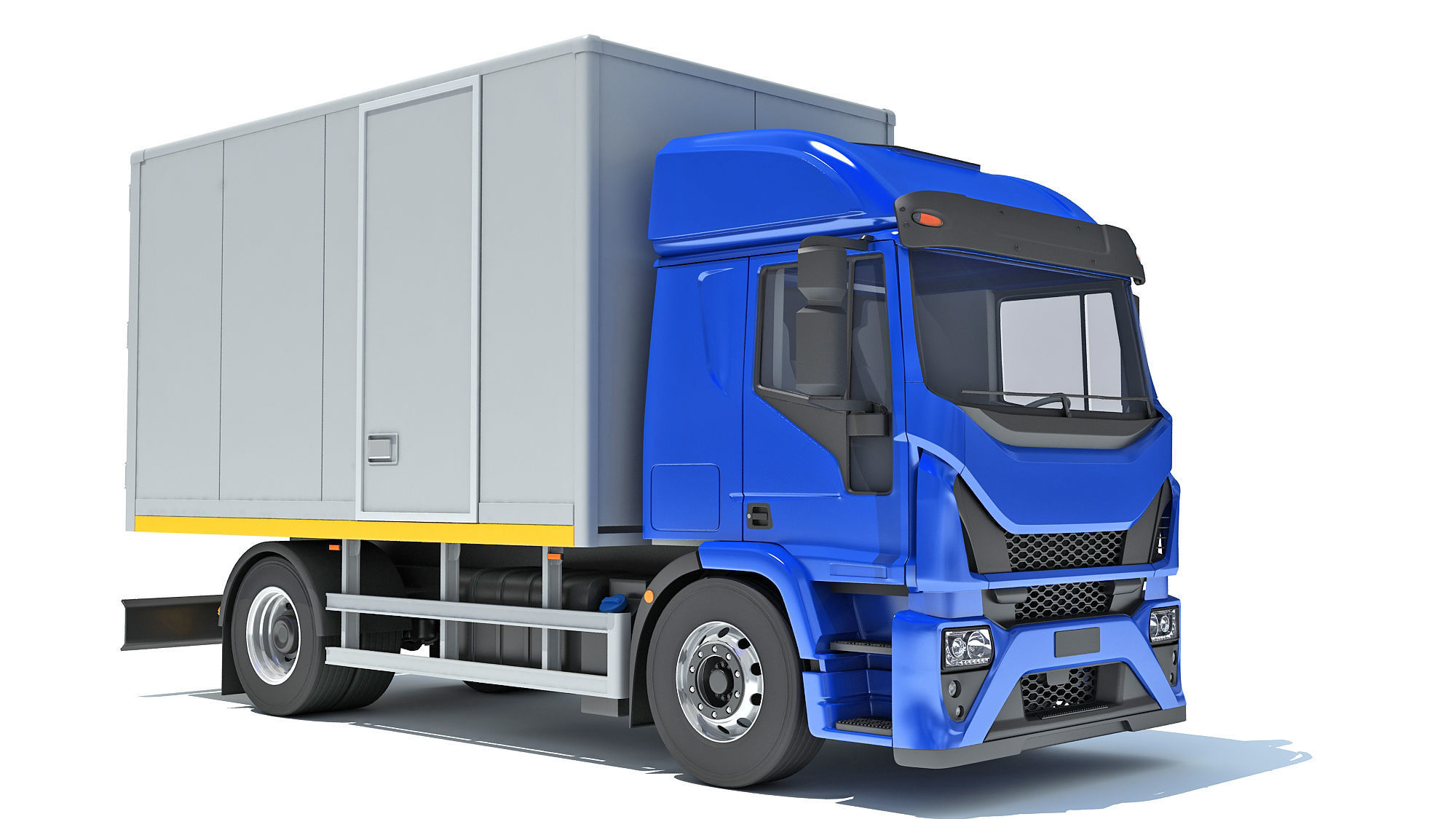 Transporter Box Truck 3D model_7