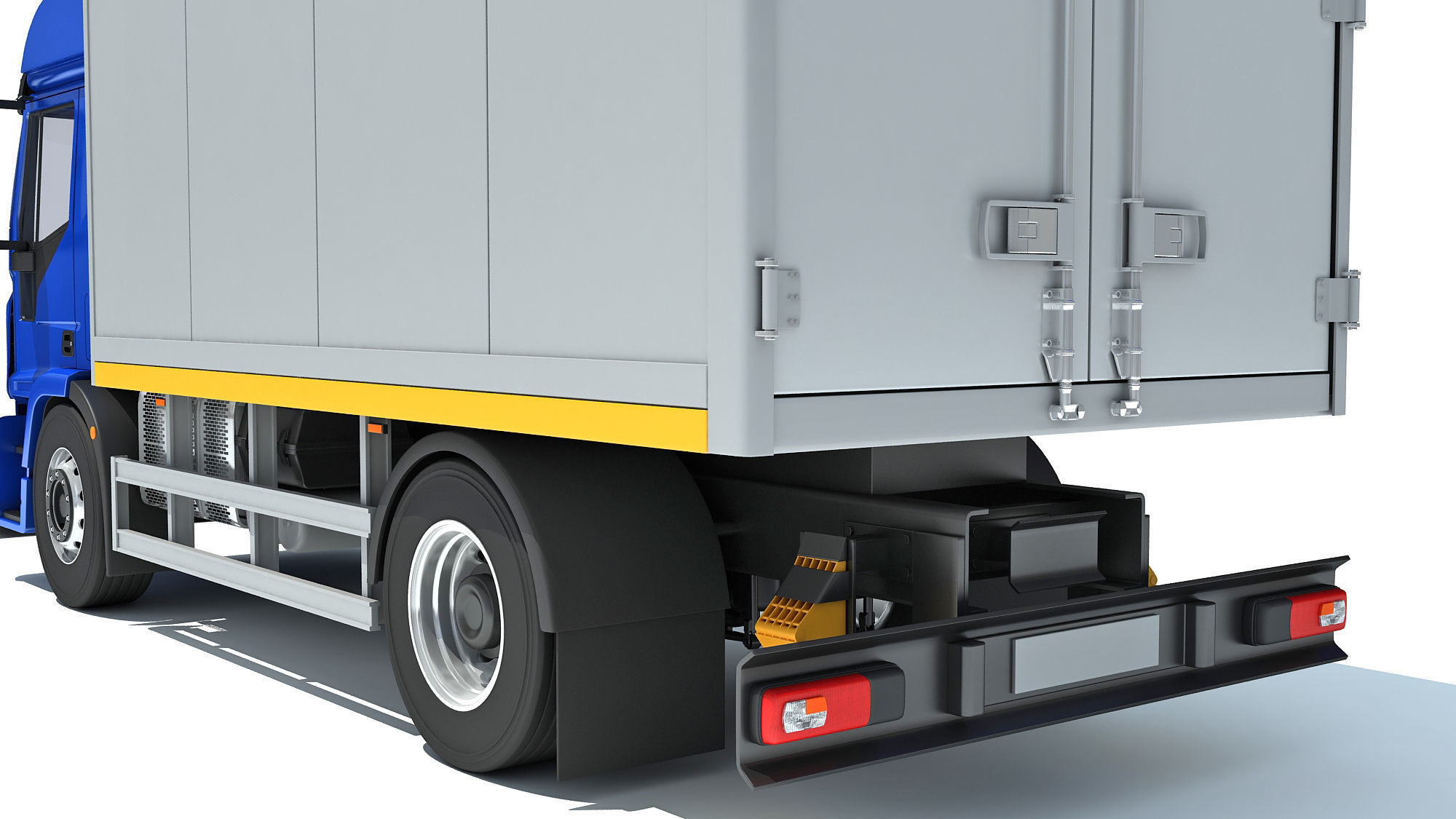 Transporter Box Truck 3D model_14