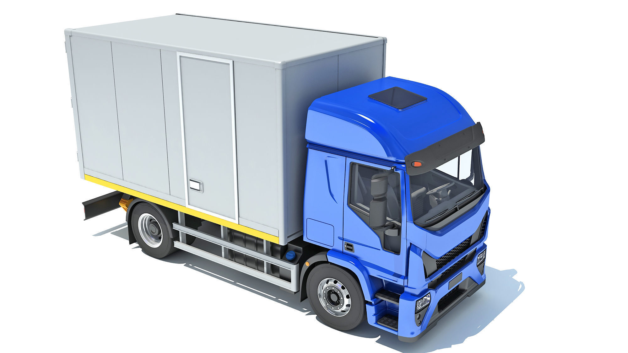Transporter Box Truck 3D model_9
