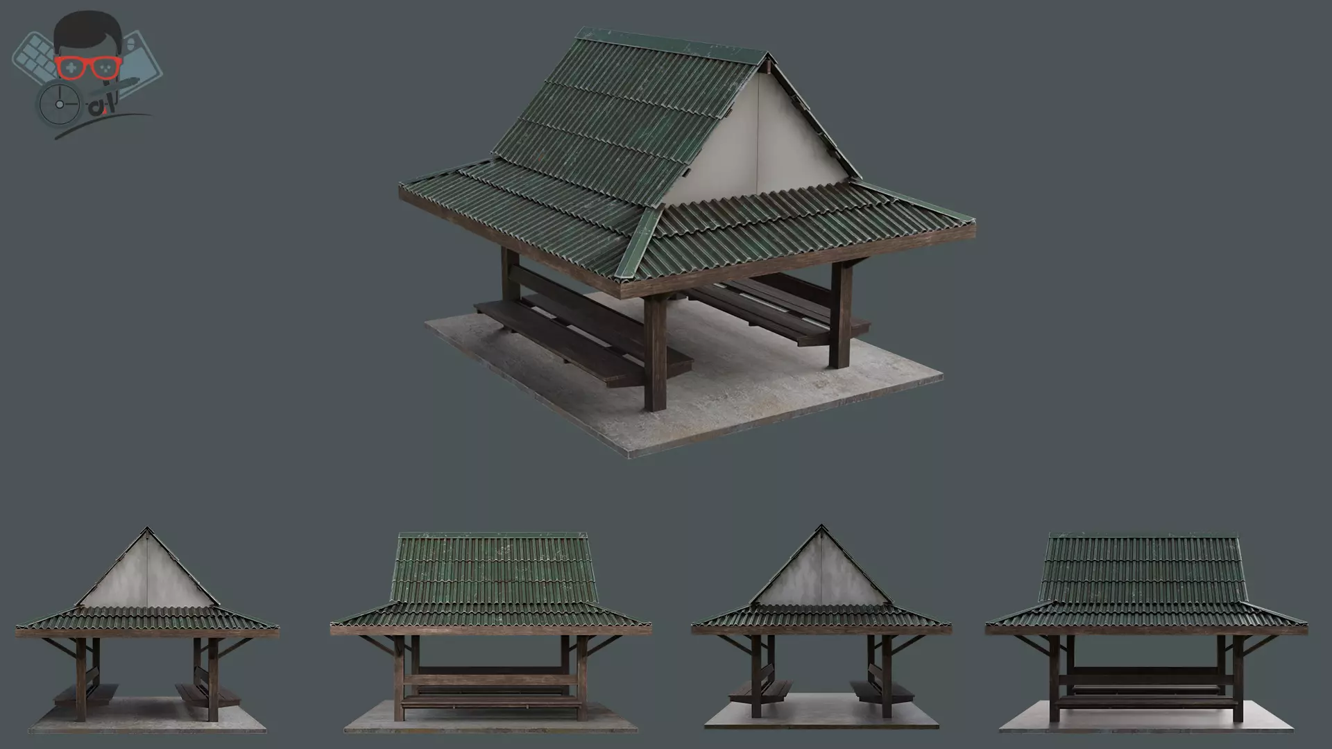 Pavilion 01 3D model_0