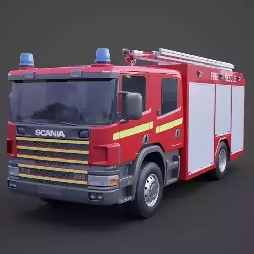 Fire Truck 01 3D model