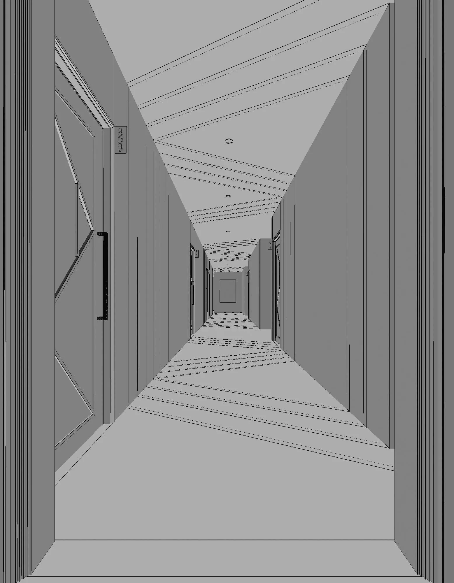 Nightclub Corridor 3D model_3