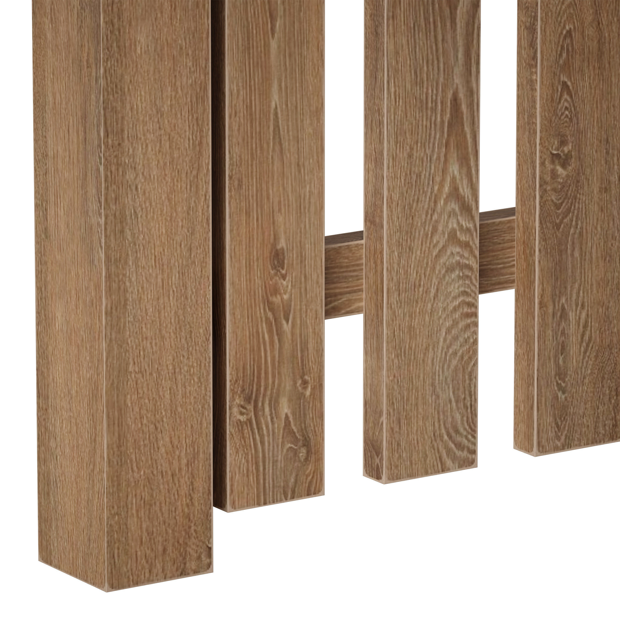 Wooden picket fence with wicket and gate 3D model_14