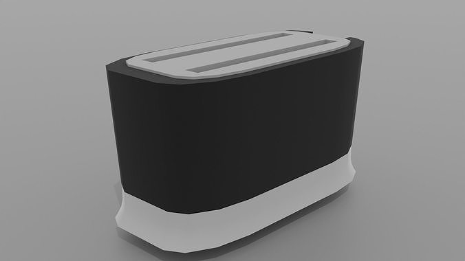 toaster Low-poly 3D model 3