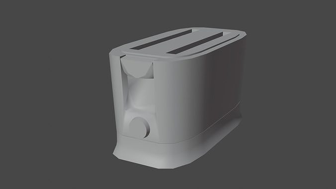 toaster Low-poly 3D model 6