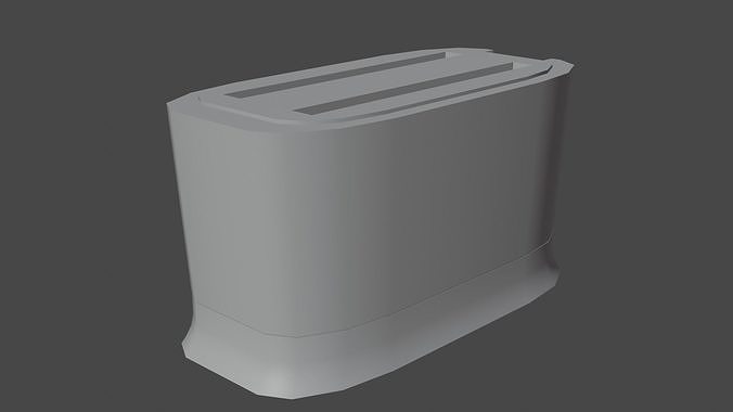 toaster Low-poly 3D model 7