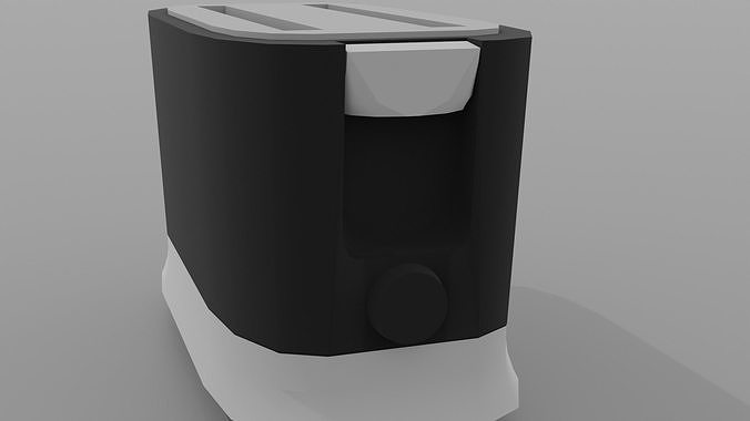 toaster Low-poly 3D model 5