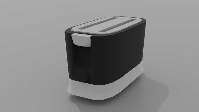 toaster Low-poly 3D model 2