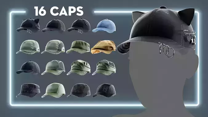 16 Caps and Hats