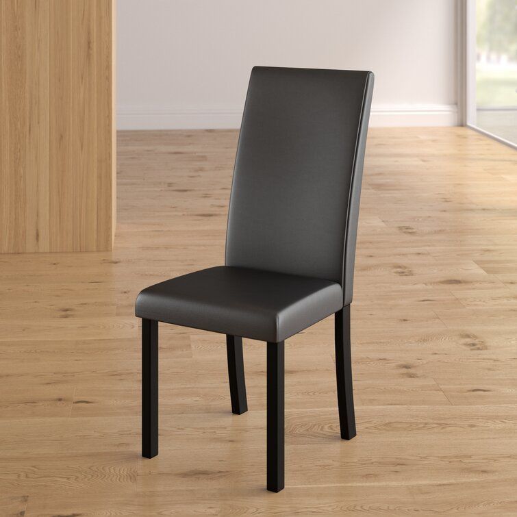 Alexandra Unfinished Solid Back Parsons Chair 3D model_5