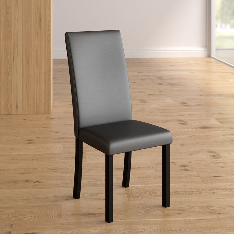 Alexandra Unfinished Solid Back Parsons Chair 3D model_3