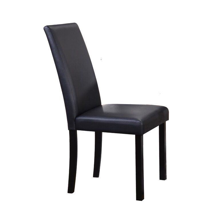 Alexandra Unfinished Solid Back Parsons Chair 3D model_1