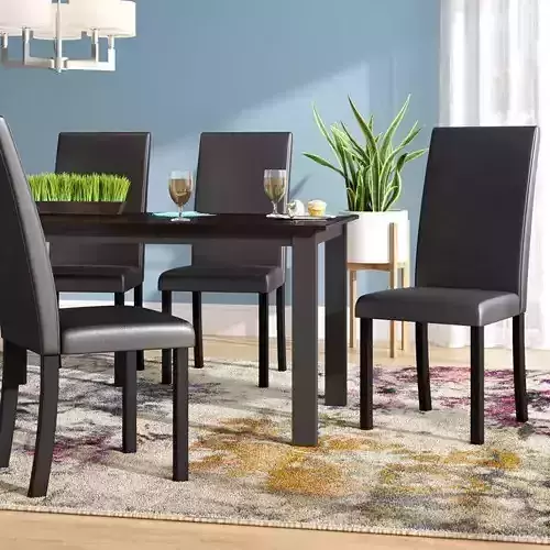 Alexandra Unfinished Solid Back Parsons Chair