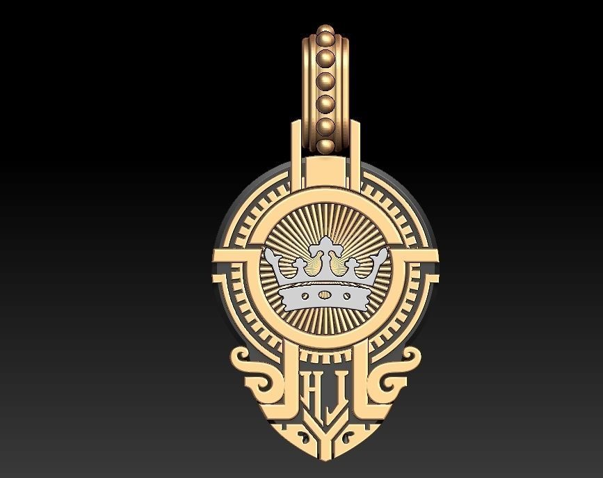 Praying Hand Pendant 3D print model_5