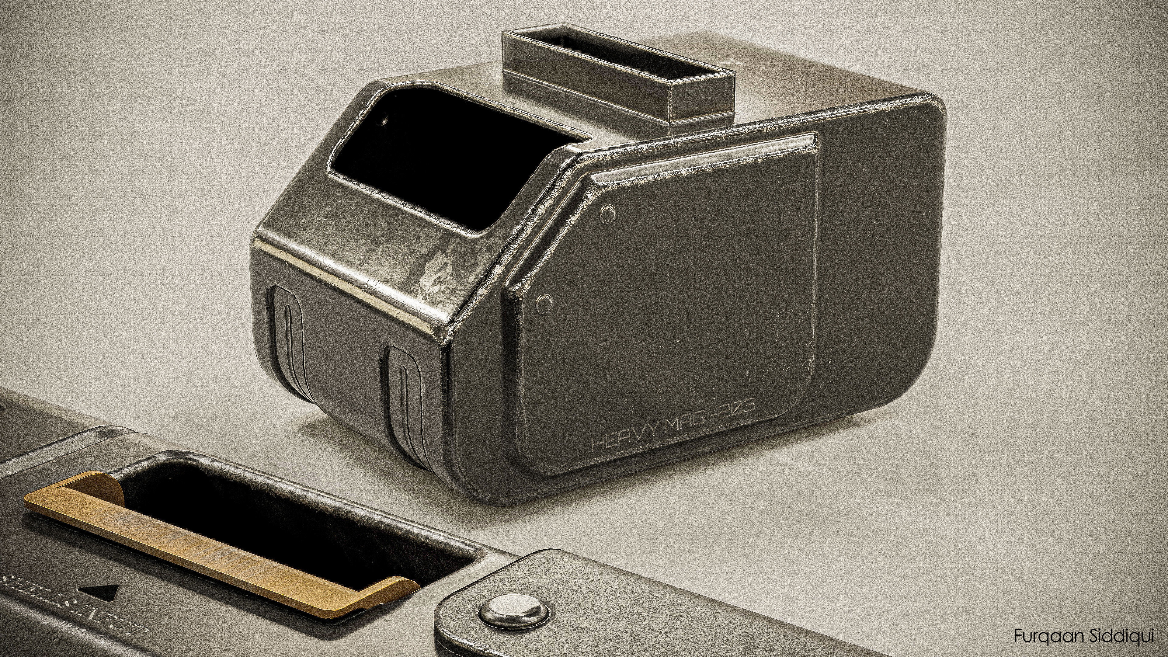 Belt Fed Shotgun PBR Low-poly 3D model_24