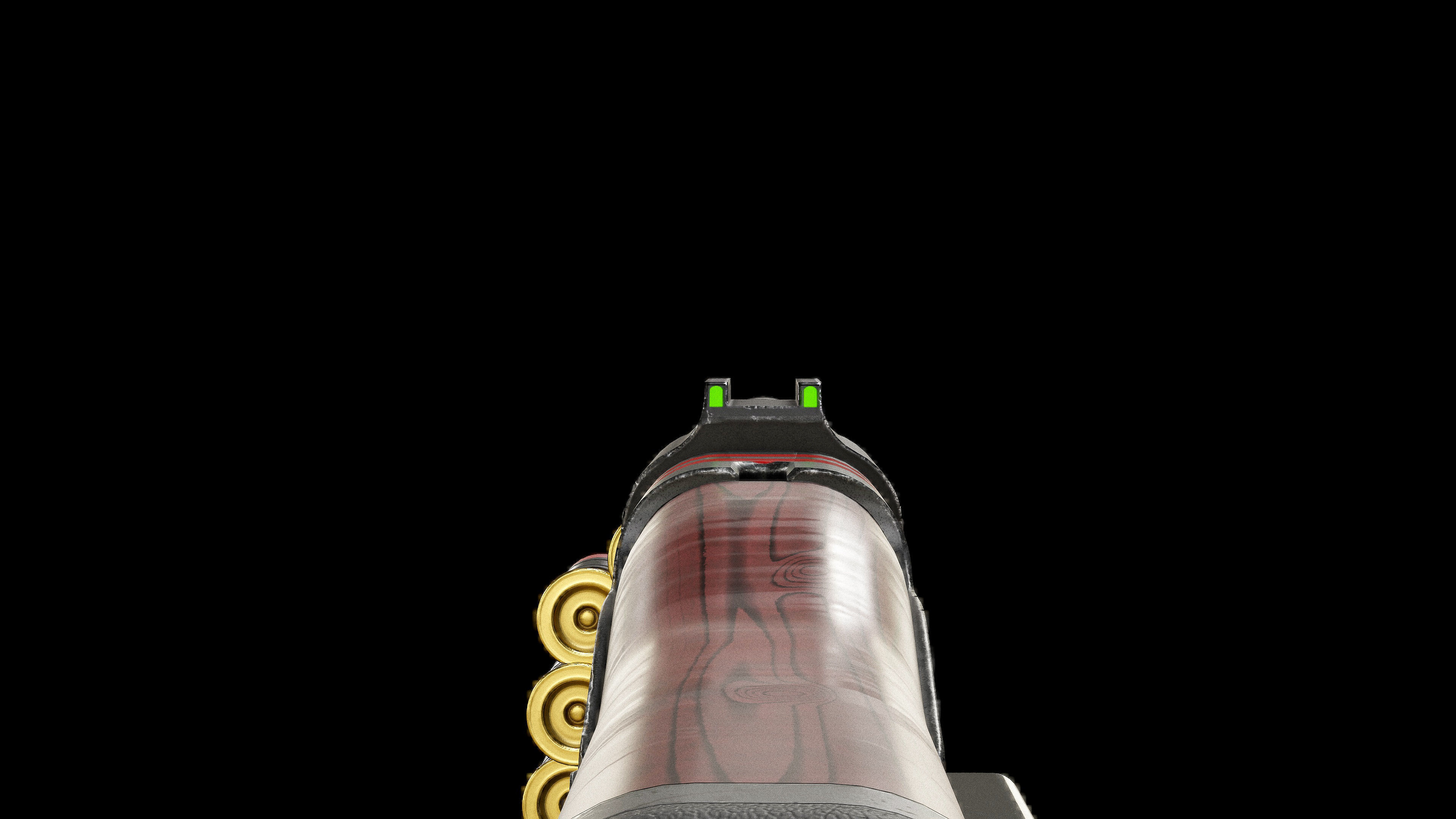 Belt Fed Shotgun PBR Low-poly 3D model_11