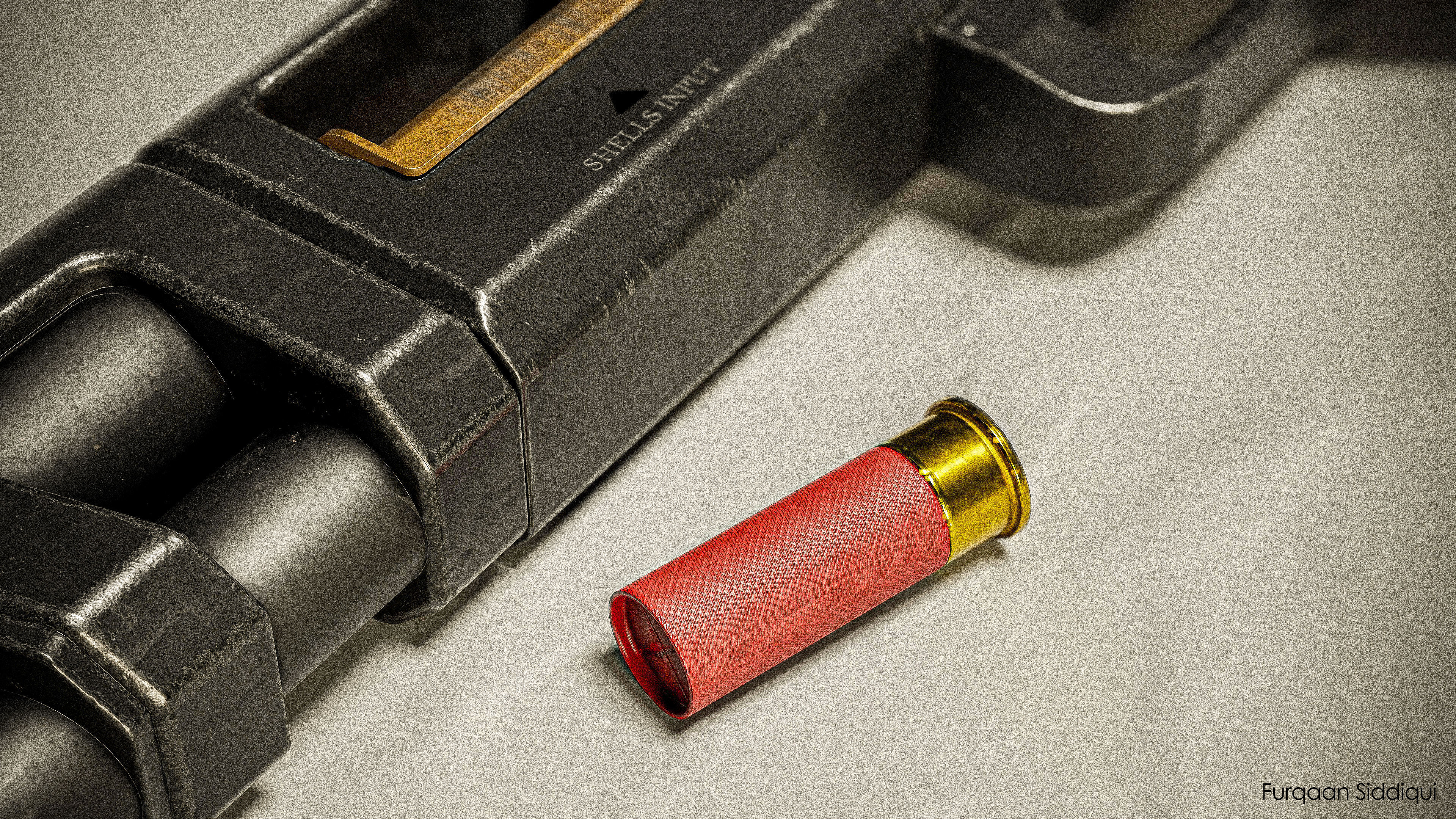 Belt Fed Shotgun PBR Low-poly 3D model_23