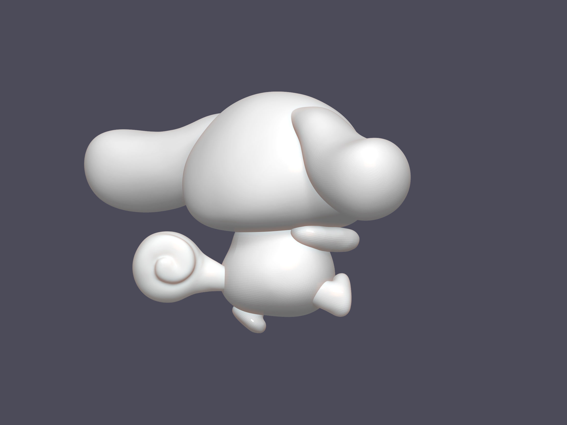 Cinnamoroll chubby puppy 3D print model_4