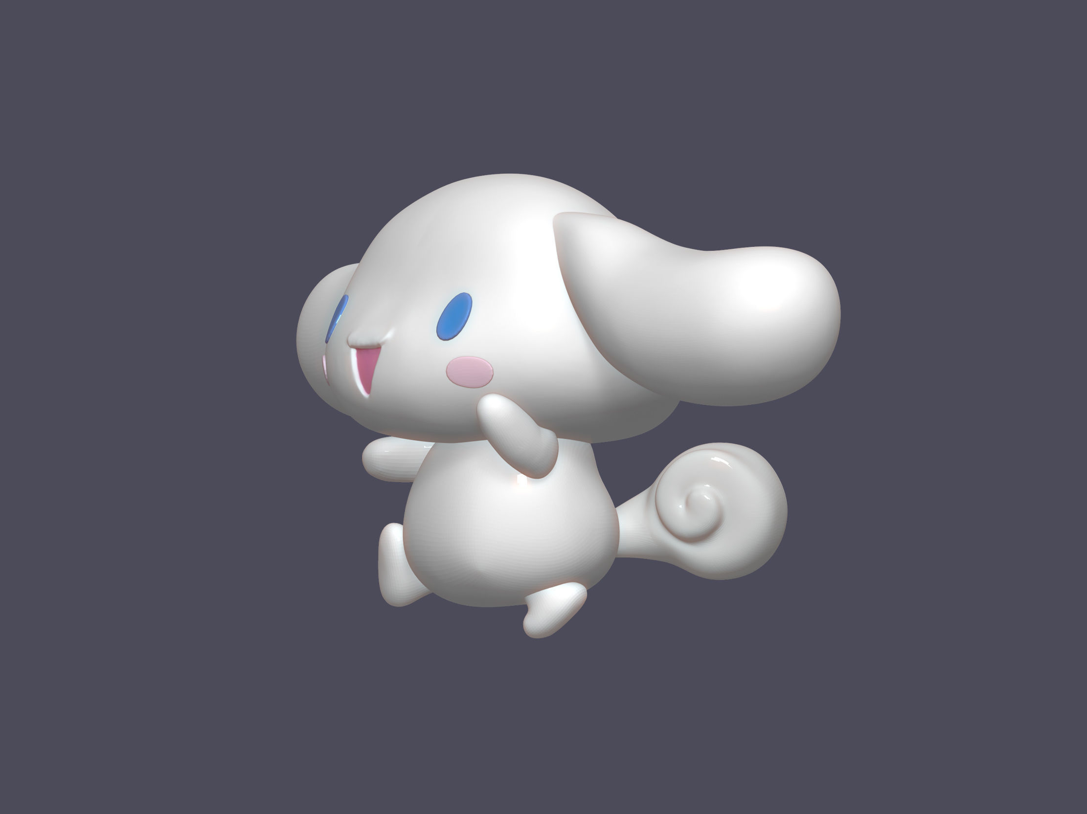 Cinnamoroll chubby puppy 3D print model_8