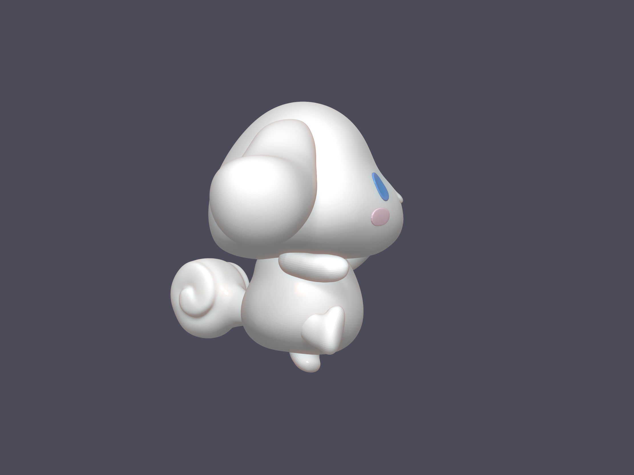 Cinnamoroll chubby puppy 3D print model_3
